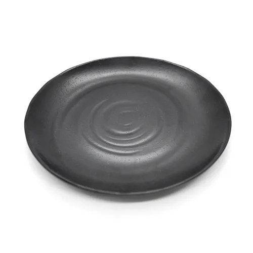 Prato Redondo de Melamina Elegance Dark – 28cm